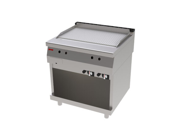 Fry Top Ranhurado a Gás com Base Jemi FRT75 P76 EV