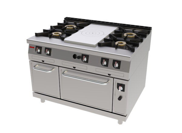 Fogão a Gás com Placa Radiante e Forno Jemi TP614 EV