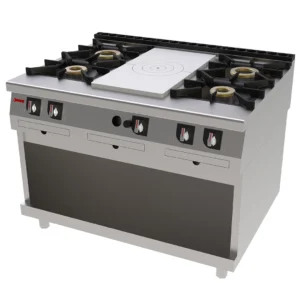 Fogão a Gás com Placa Radiante e Base Jemi TP604 EV