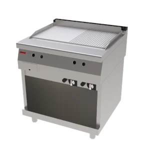 Fry Top 1/2 Ranhurado a Gás com Base Aberta Jemi FRT75 P78 EV