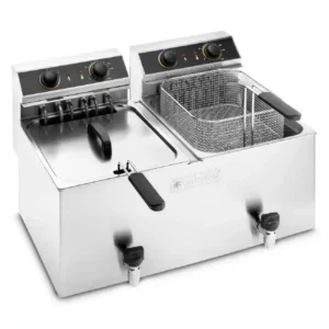 Fritadeira Dupla Elétrica de Bancada Elframo ST 12+12 (18kw)